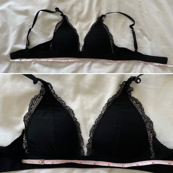 3 for 15$🌸 Bralette fit like 32B in Black with lace detail - Picture 5 of 6